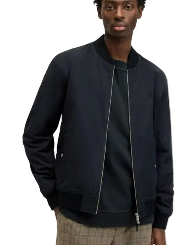 ALL SAINTS - REV BASSETT BOMBER BLK/ASH KHAKI