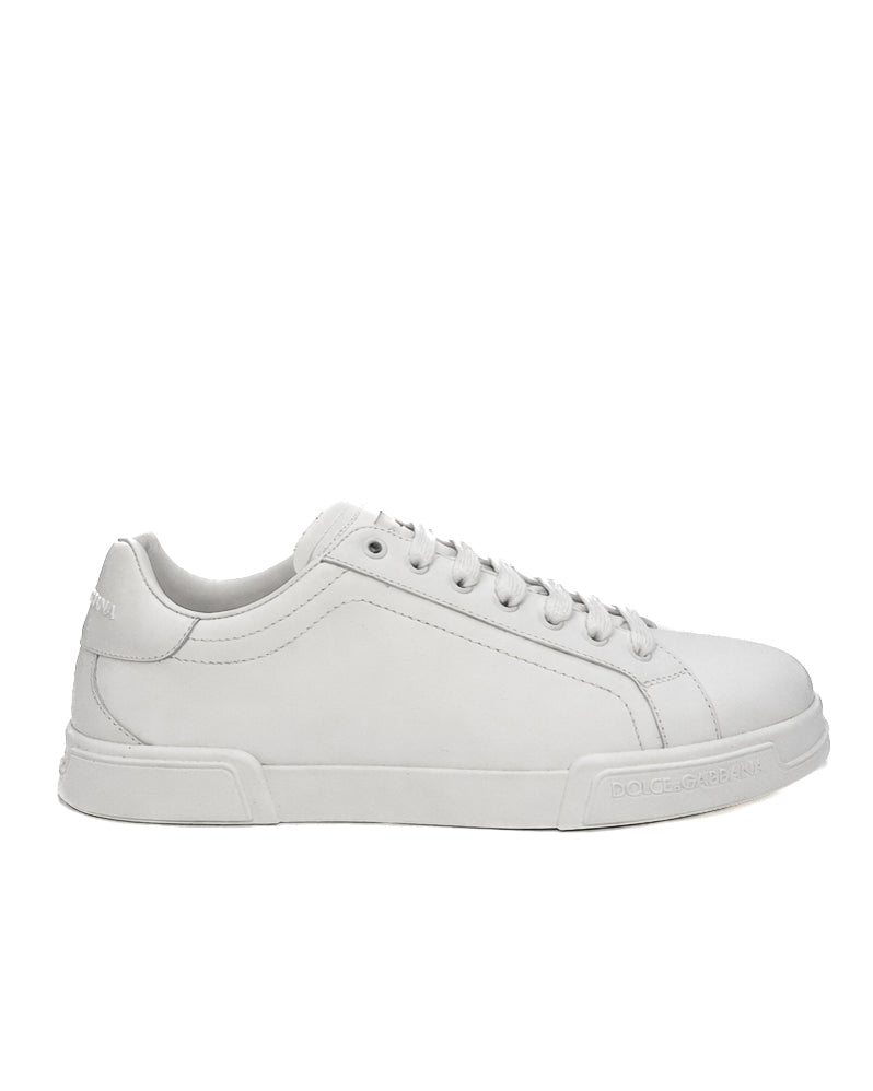 Dolce & Gabbana Calzado Sneaker Portofino In Vitello Bianco Ottico · Premium Avenue