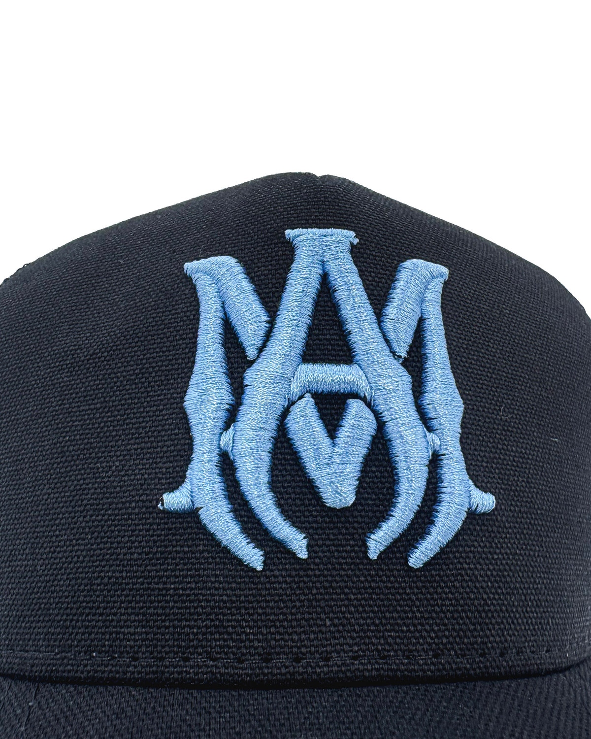 Amiri Gorra Ma Trucker Black/Carolina Blue · Premium Avenue