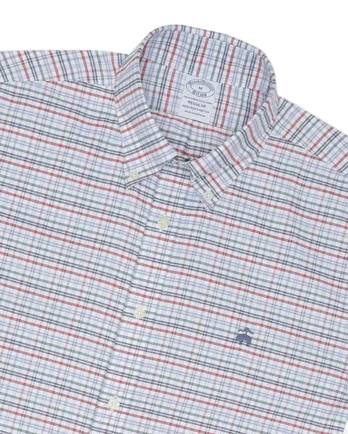 BROOKS BROTHERS - REGULAR NON-IRON STRETCH SHIRT RED/BLUE/GREEN