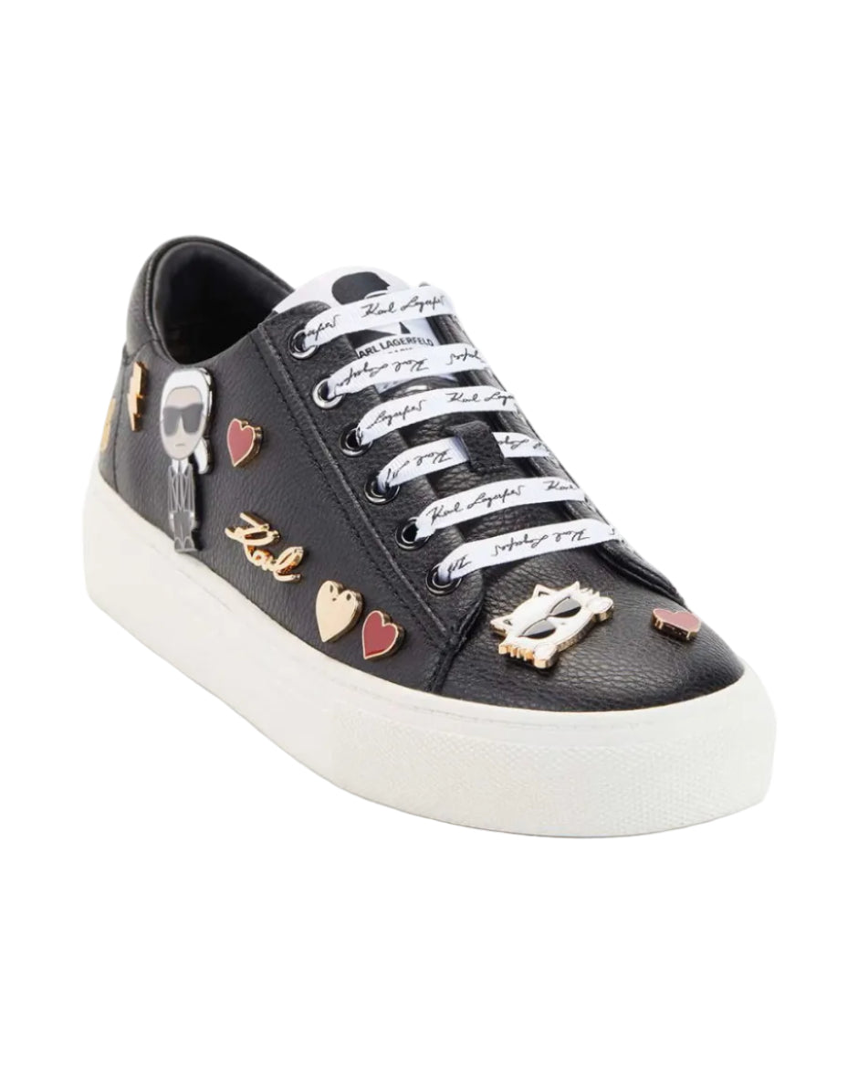 KARL LAGERFELD - CATE PINS LACE UP BLACK