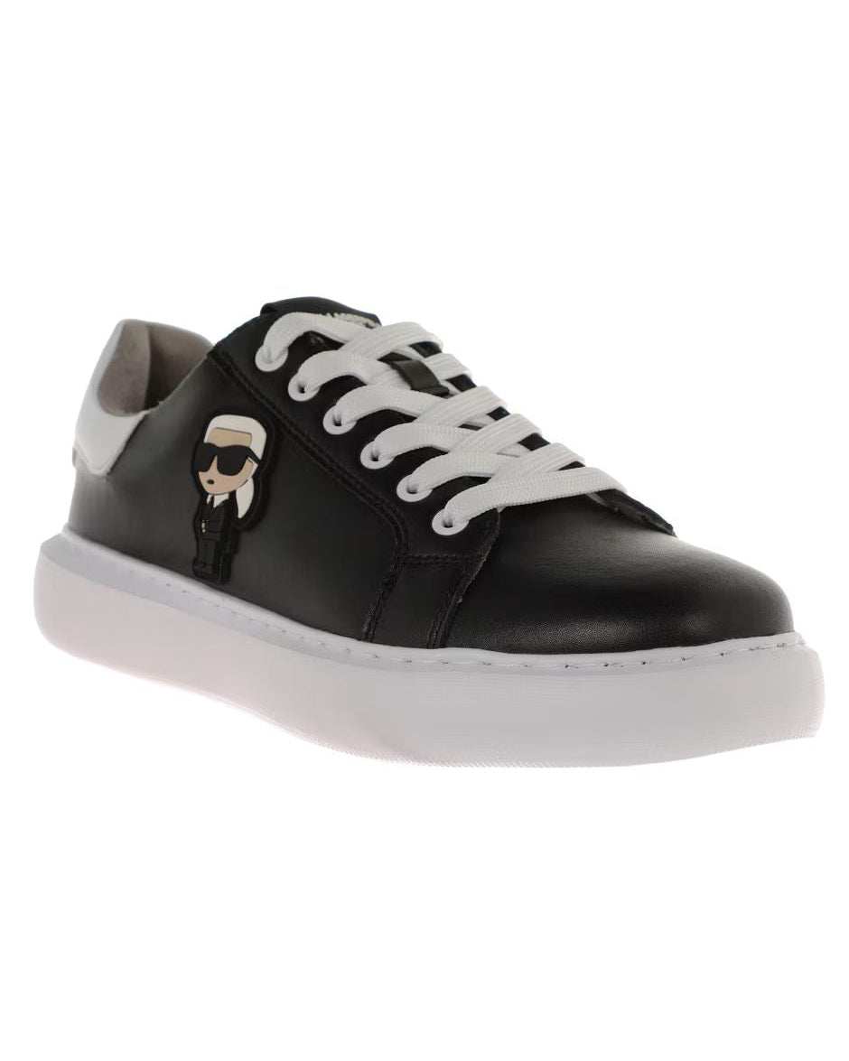 KARL LAGERFELD - PATCH SNEAKERS BLACK