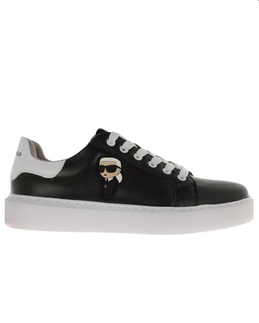 KARL LAGERFELD - PATCH SNEAKERS BLACK