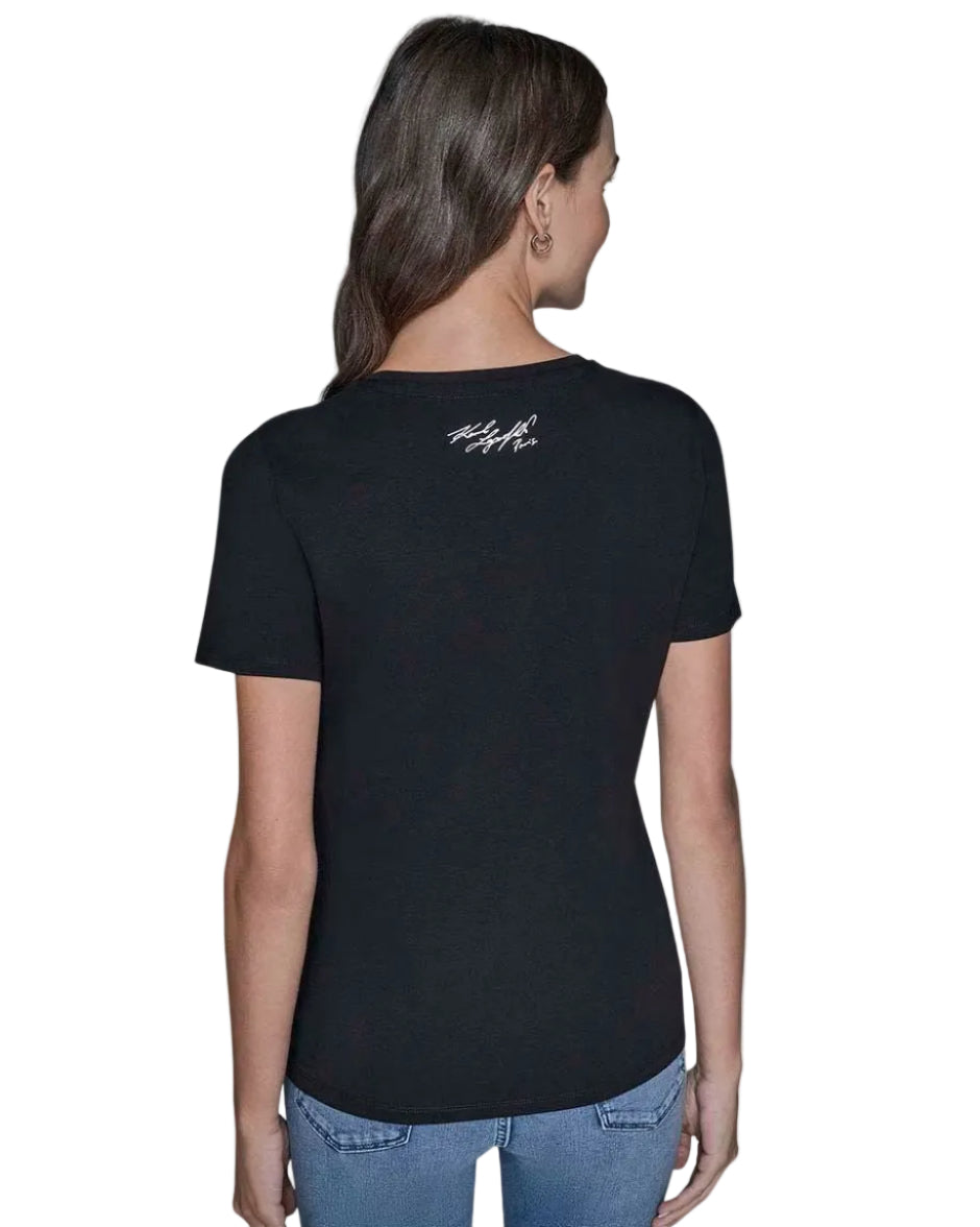 KARL LAGERFELD - WISH MSY TEE L5WHDB52 BLACK