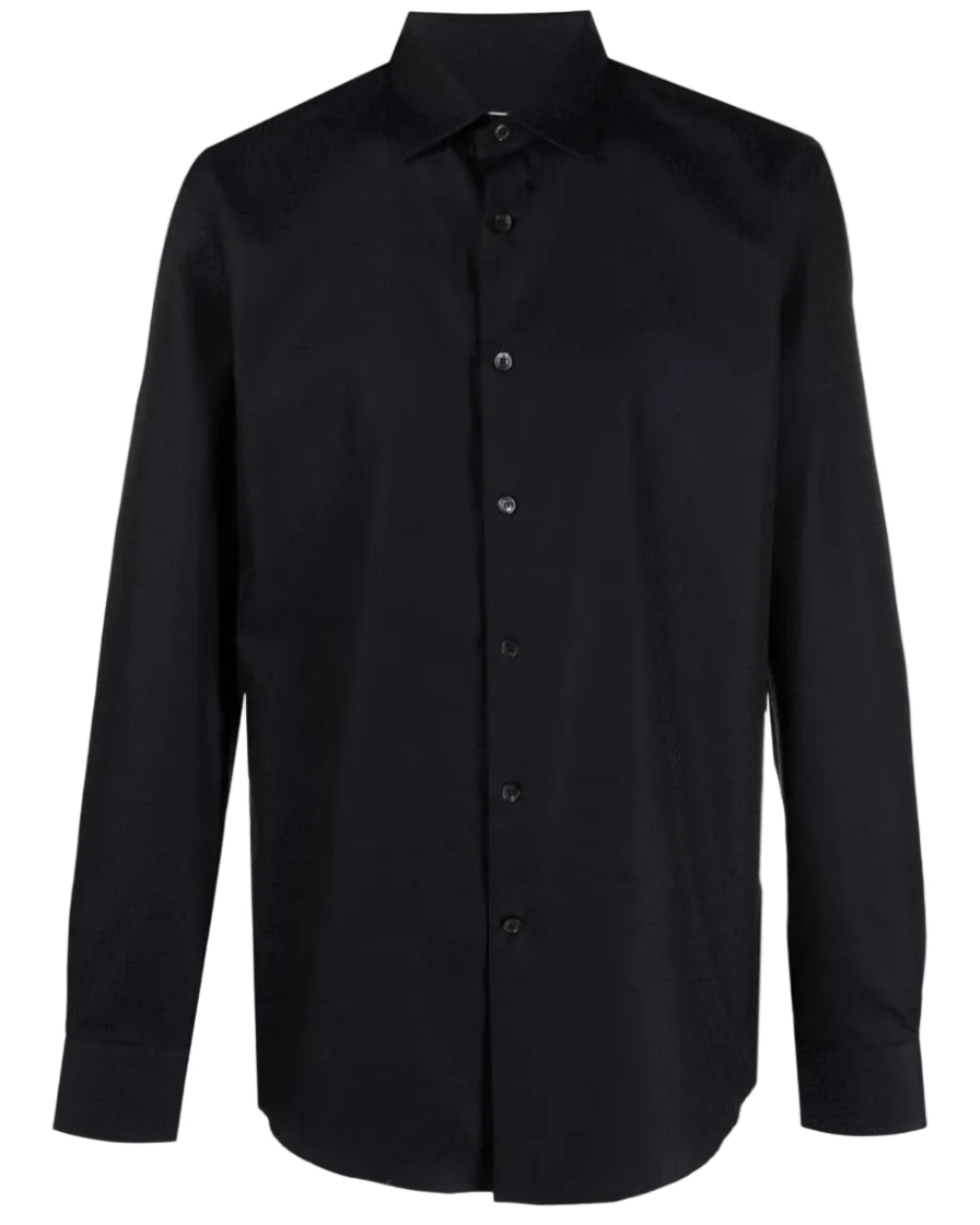FERRAGAMO - GANCINI JACQUARD PRINT SHIRT DARK BLUE