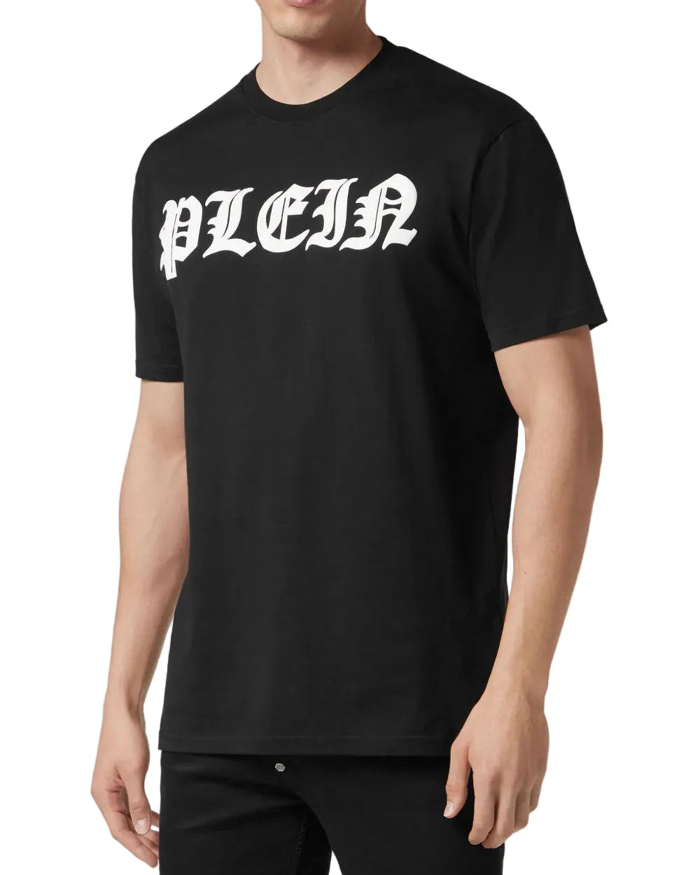 Philipp Plein Round Neck T-shirt Gothic Plein Black · Premium Avenue