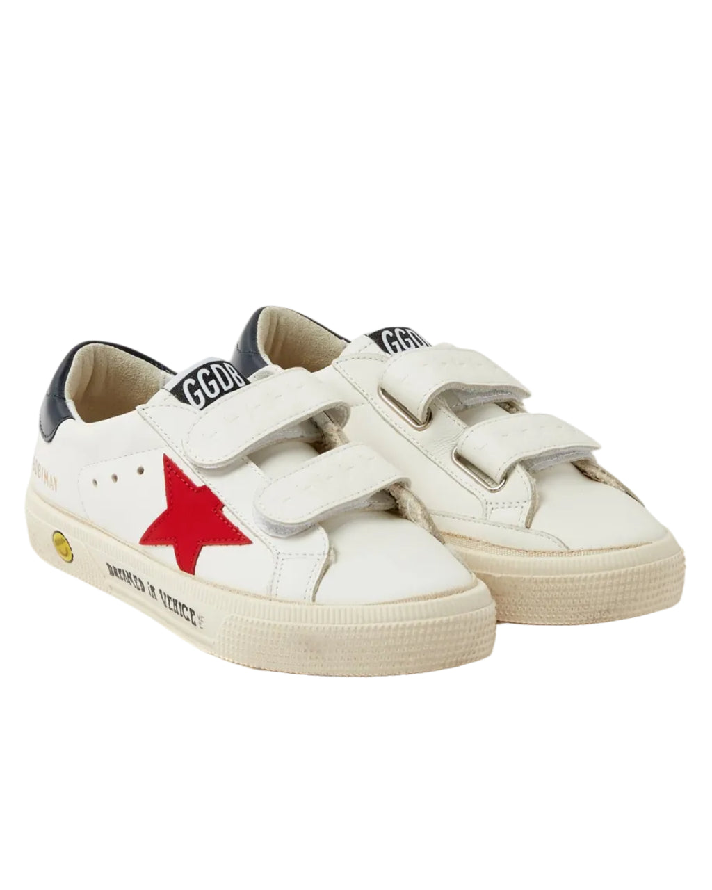 GOLDEN GOOSE - MAY SCHOOL WHITE/RED/NIGHT BLUE