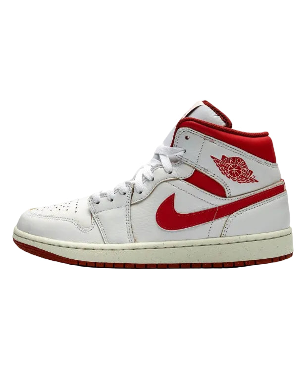 Nike Calzado Air Jordan 1 Mid Se White/Red · Premium Avenue