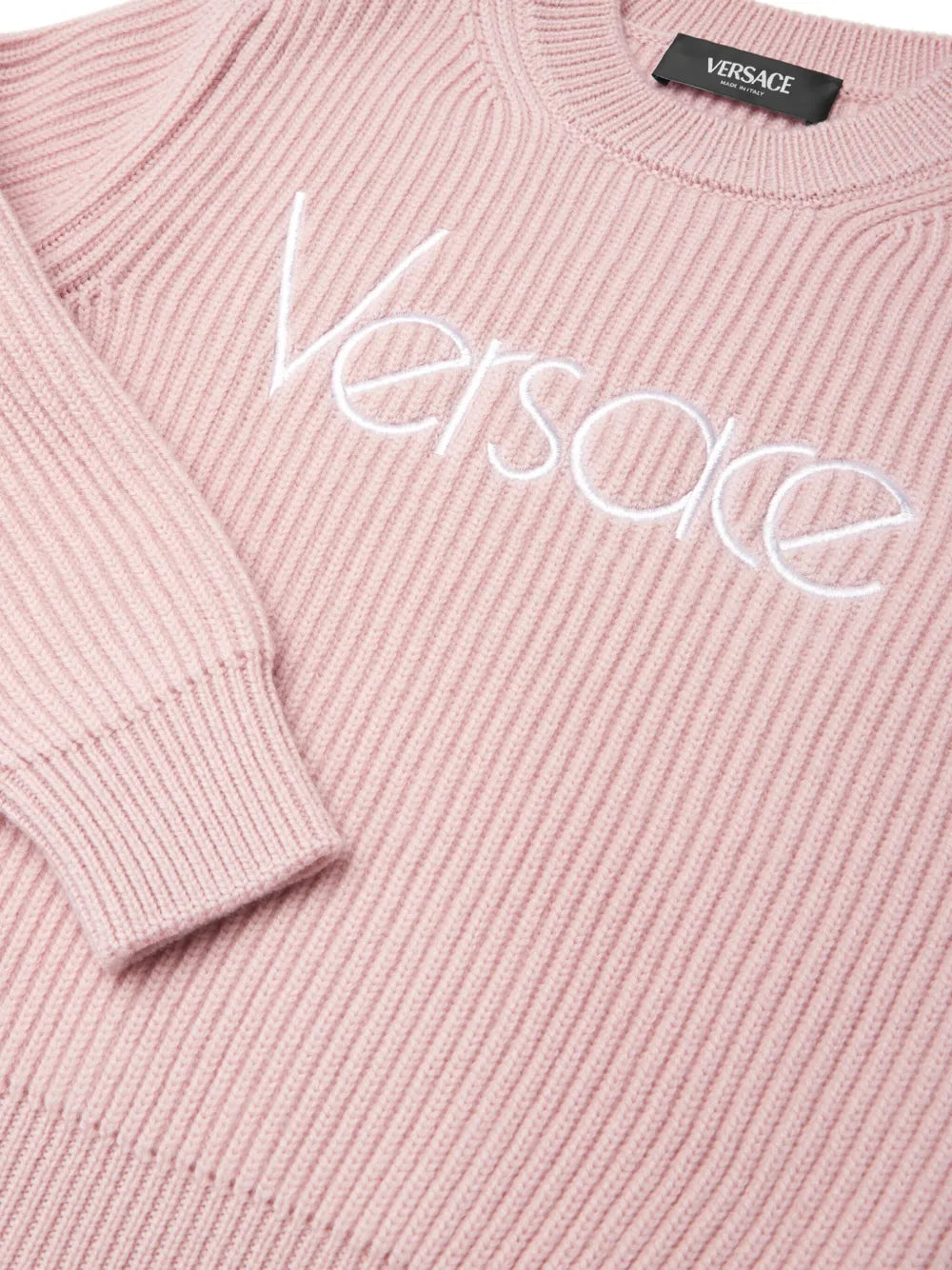 Versace Ropa Knit Sweater Versace 80'S Embroidery Pink · Premium Avenue