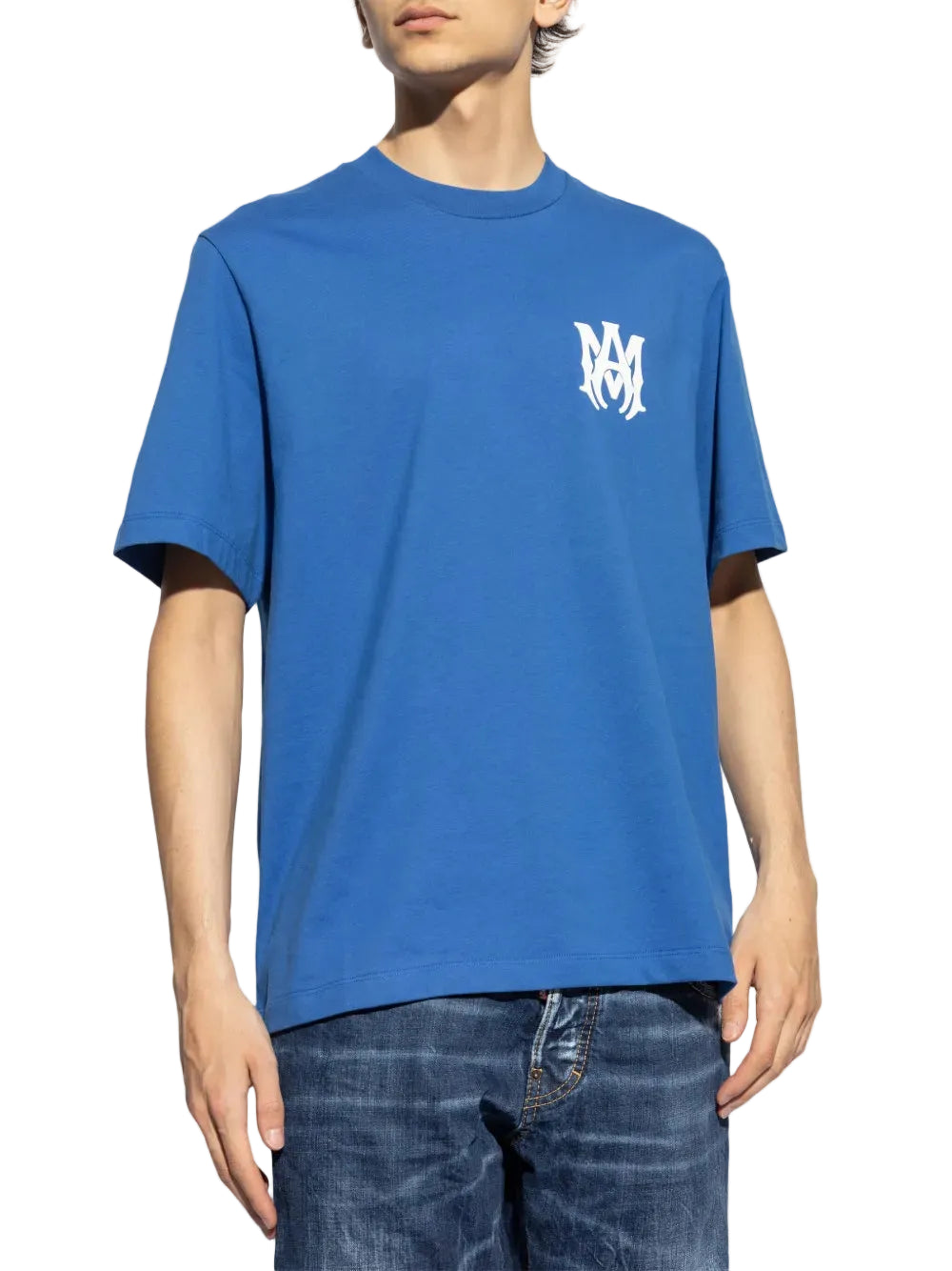 Amiri Ropa Ma Core Logo Tee Blue · Premium Avenue
