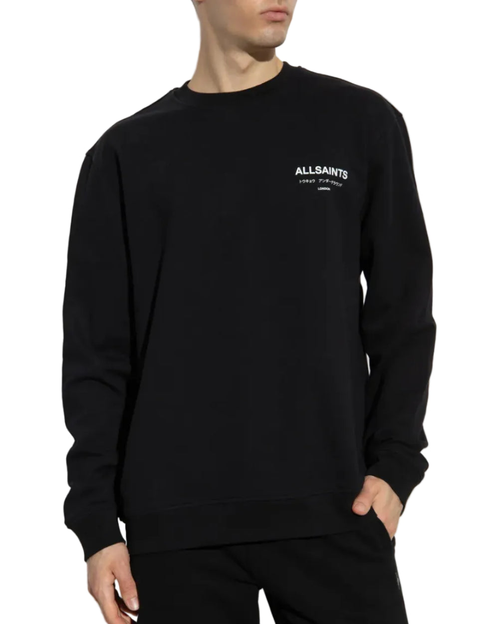 ALL SAINTS - UNDERGROUND CREW JET BLACK
