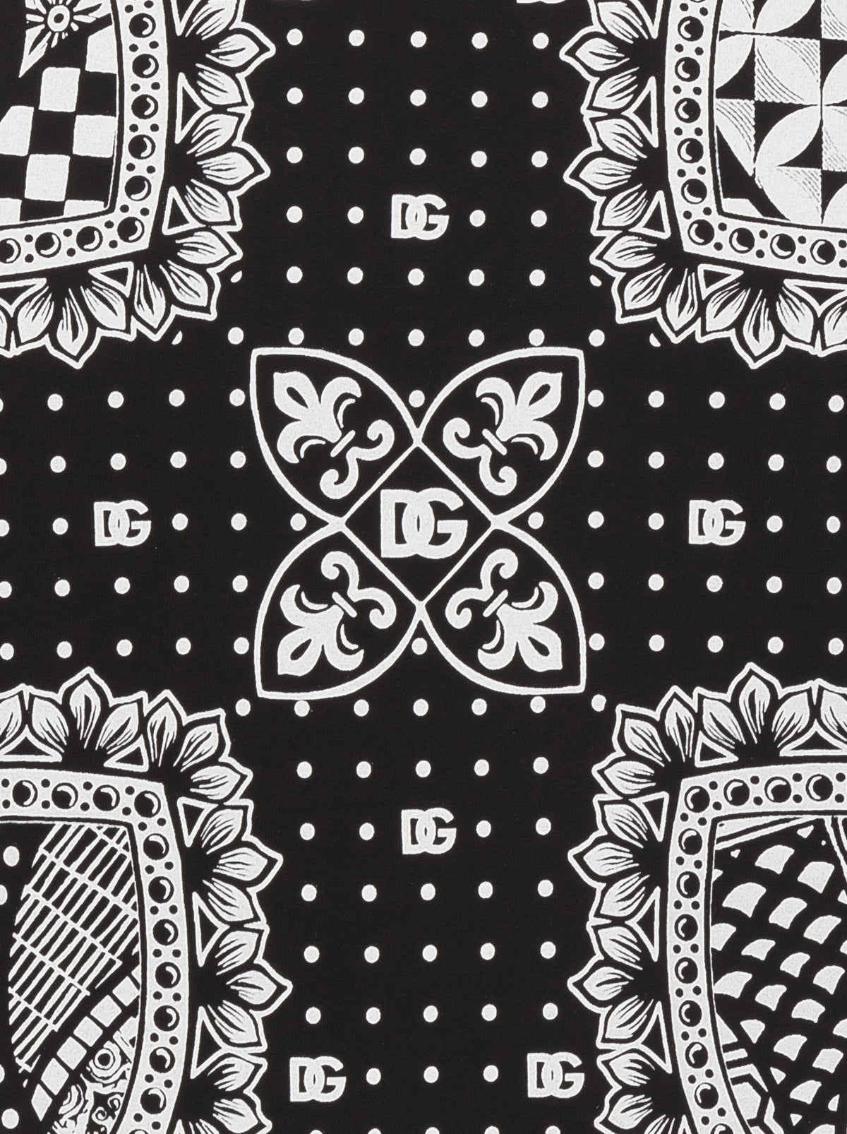 Dolce & Gabbana Ropa Bandana Print Tee Black · Premium Avenue
