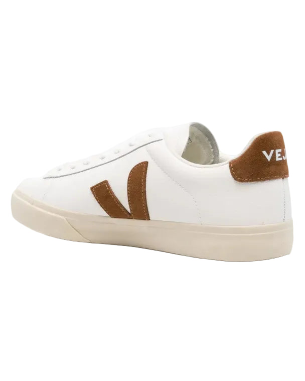 VEJA - CAMPO LEATHER (MEN) WHITE/COGNAC