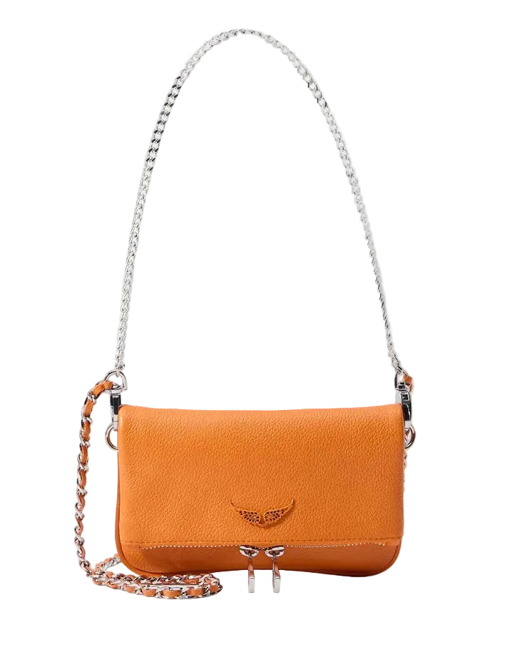 ZADIG & VOLTAIRE - ROCK GRAINED LEATHER ORANGE