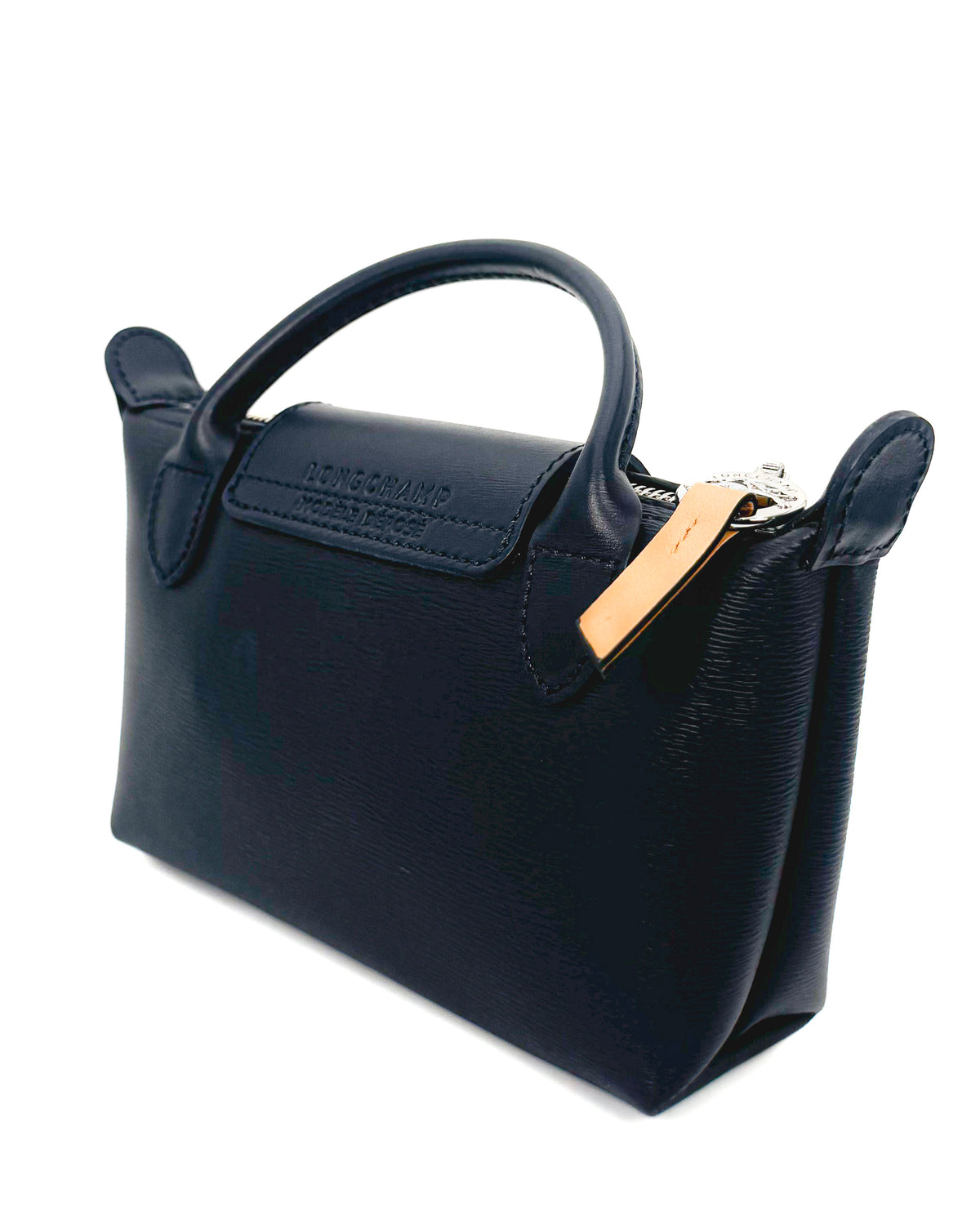 Longchamp Bolsa Le Pliage City Pounch With Handle Navy · Premium Avenue
