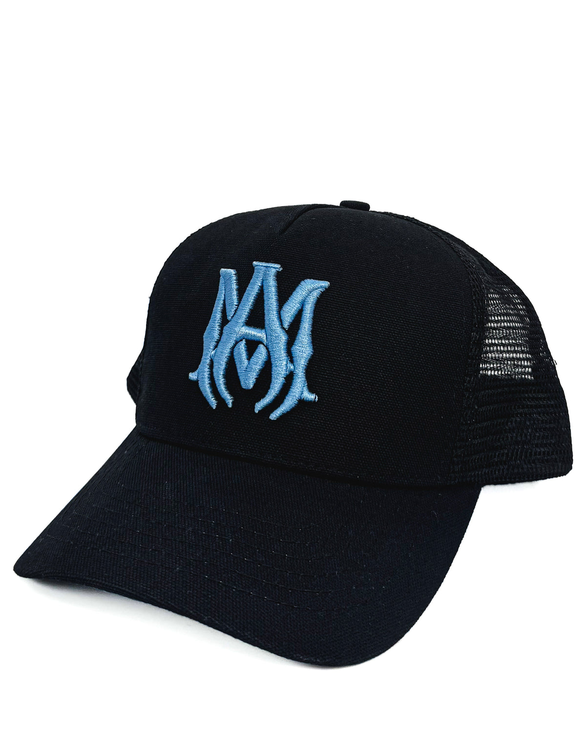Amiri Gorra Ma Trucker Black/Carolina Blue · Premium Avenue