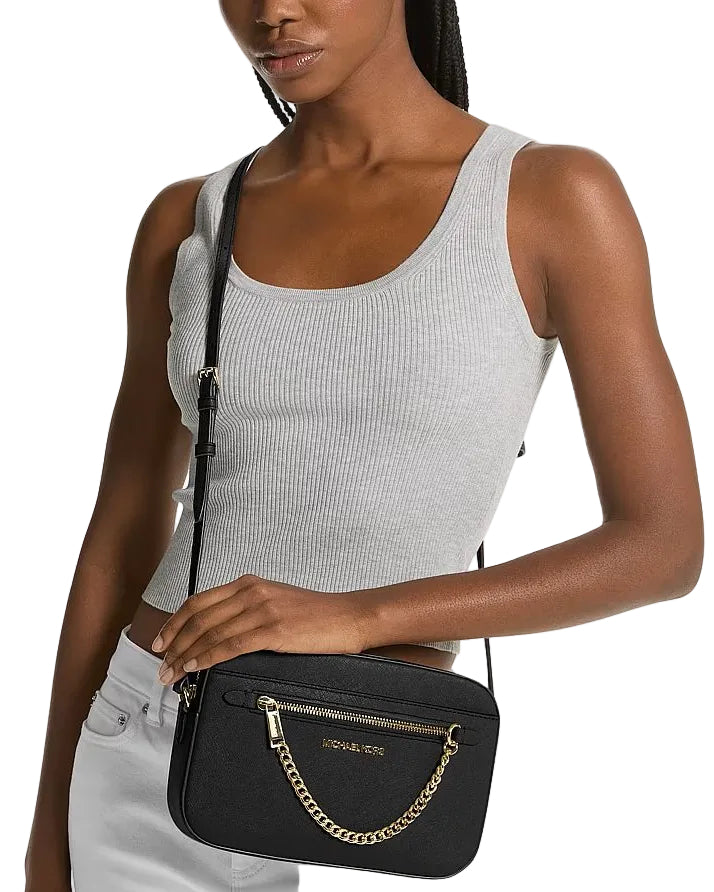 MICHAEL KORS - JET SET ITEM LEATHER BLACK