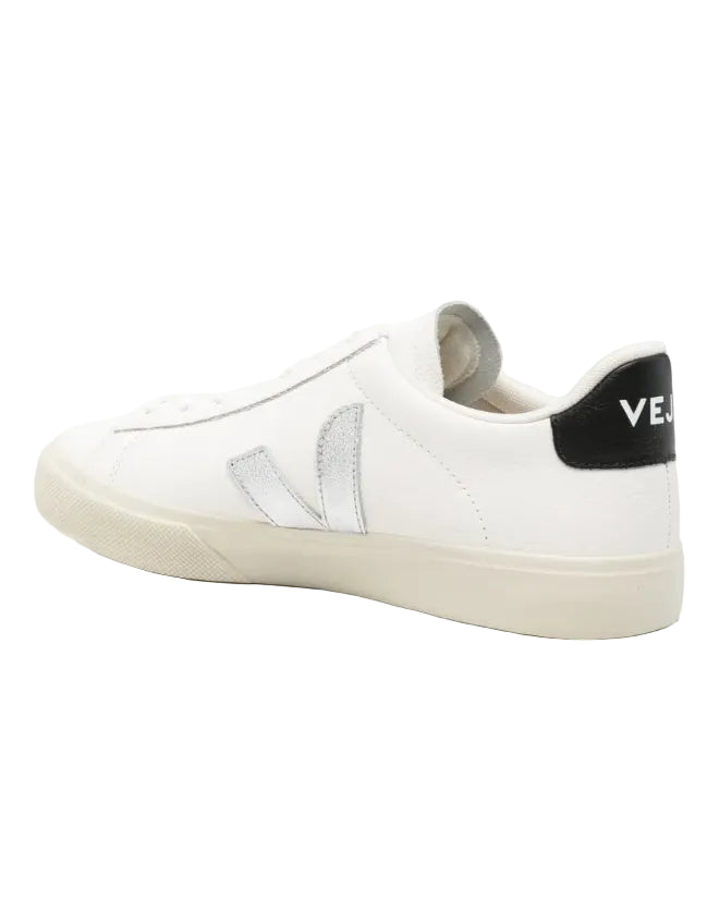 VEJA - CAMPO LEATHER WHITE SILVER BLACK