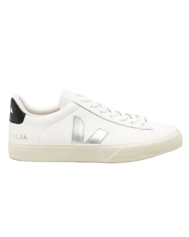 VEJA - CAMPO LEATHER WHITE SILVER BLACK