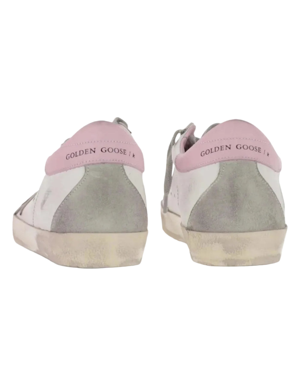 GOLDEN GOOSE - SUPER STAR CLASSIC WITH SPUR WHITE/ICE/LIGHT PINK