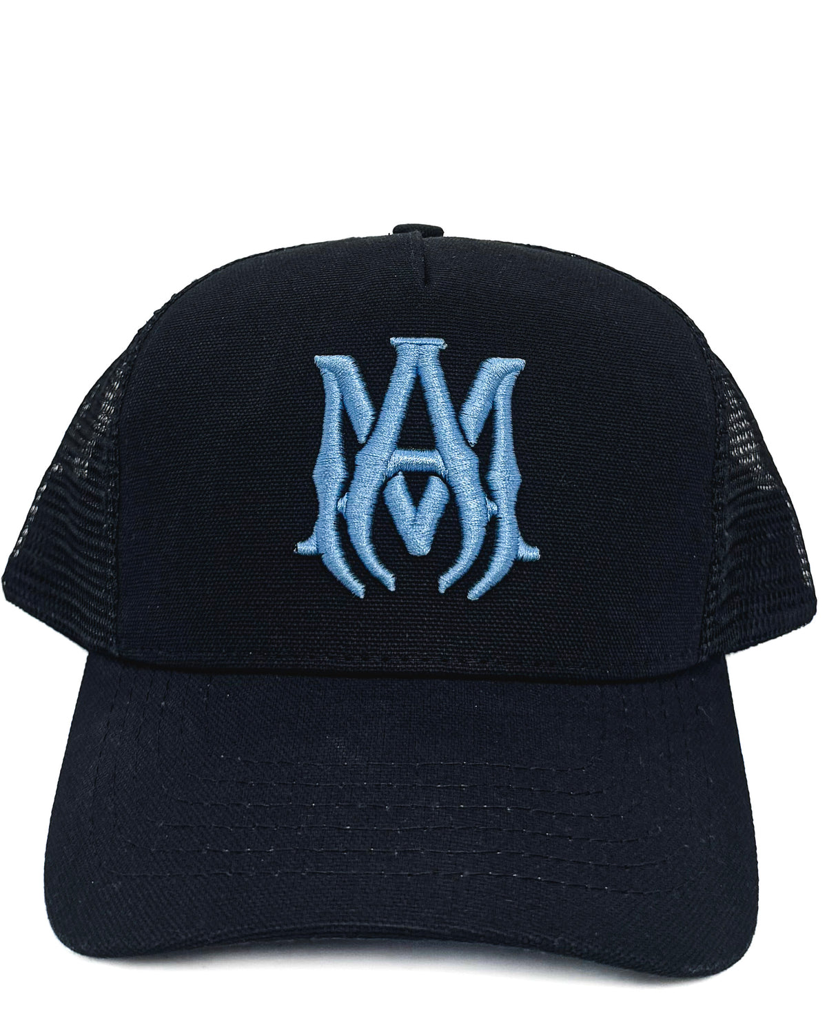 Amiri Gorra Ma Trucker Black/Carolina Blue · Premium Avenue