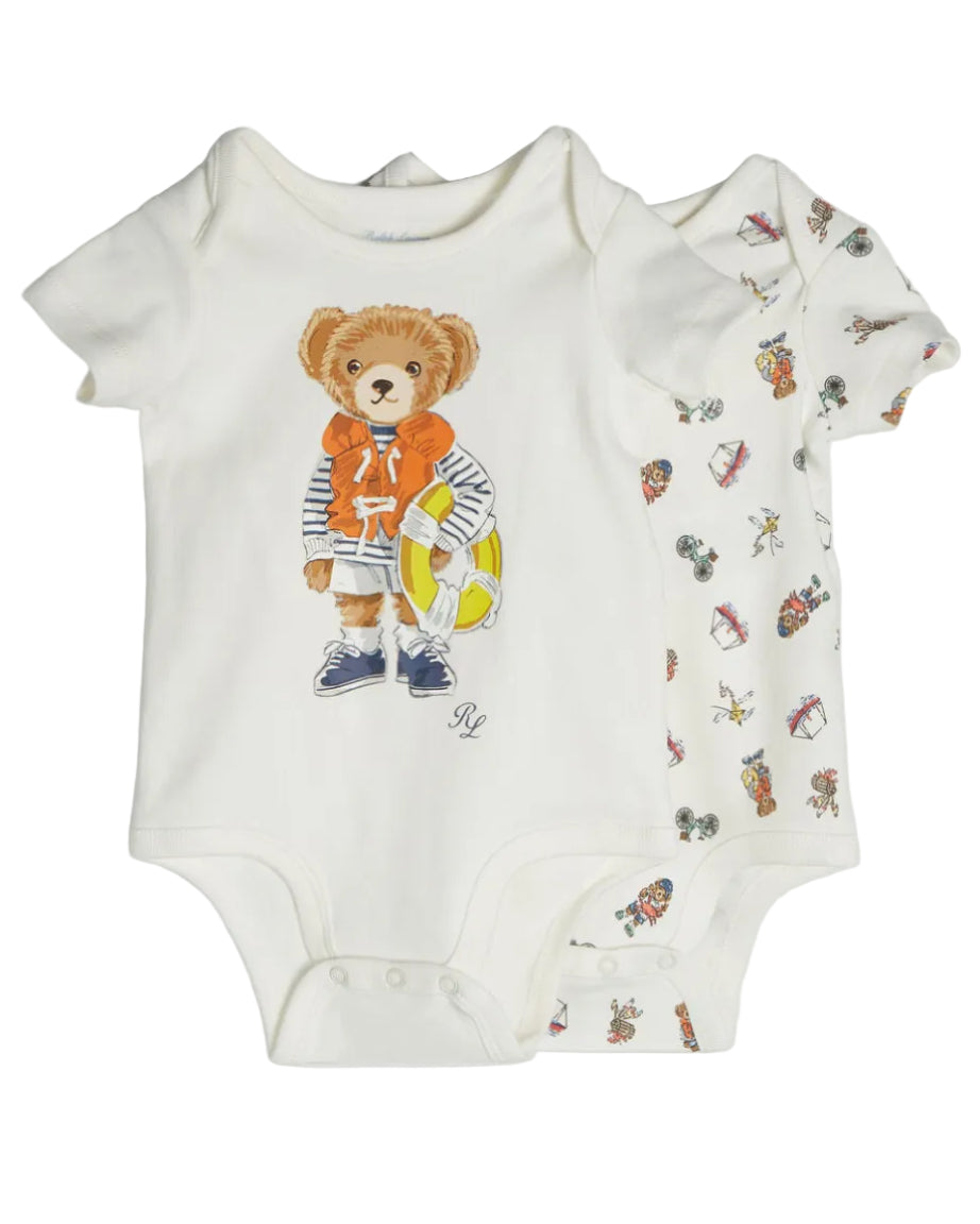 POLO - BABY BODYSUIT BEAR WHITE