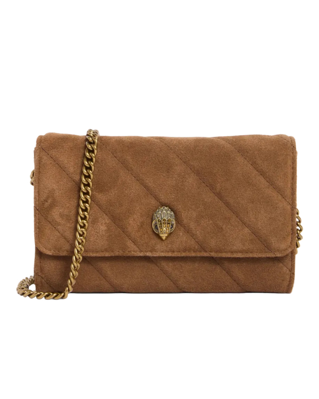 KURT GEIGER - SOHO WALLET ON CHAIN BROWN