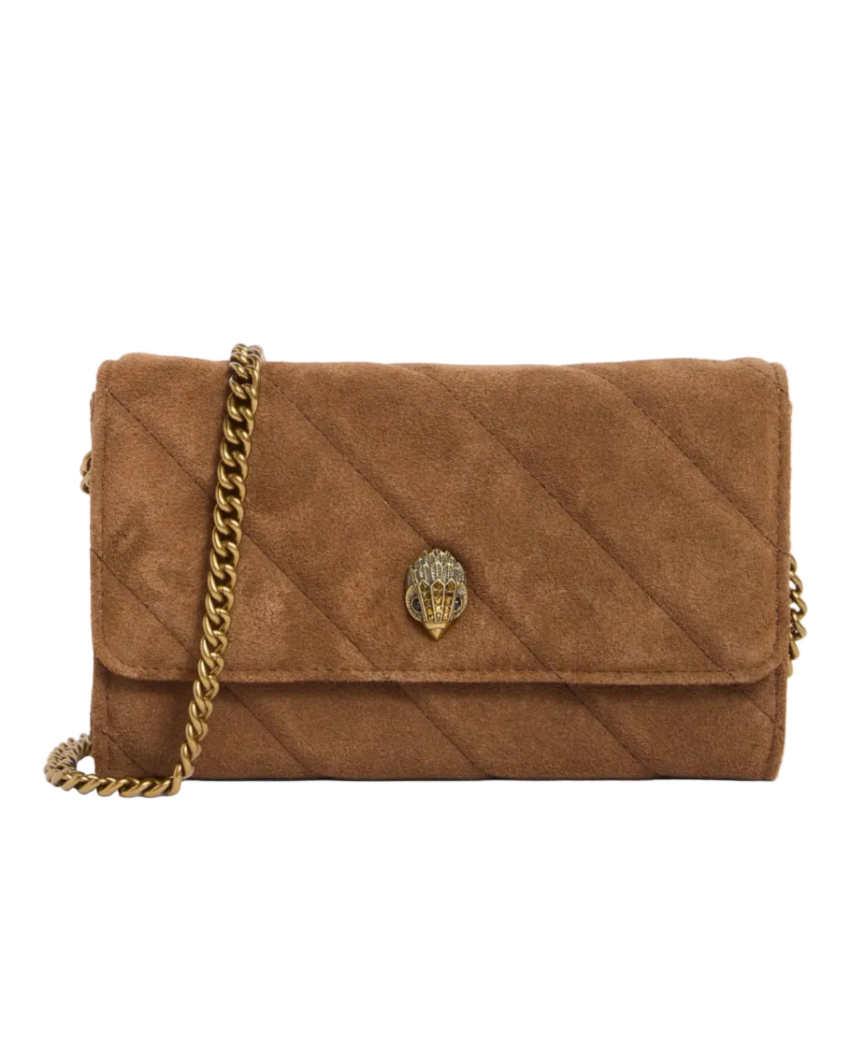 KURT GEIGER - SOHO WALLET ON CHAIN BROWN