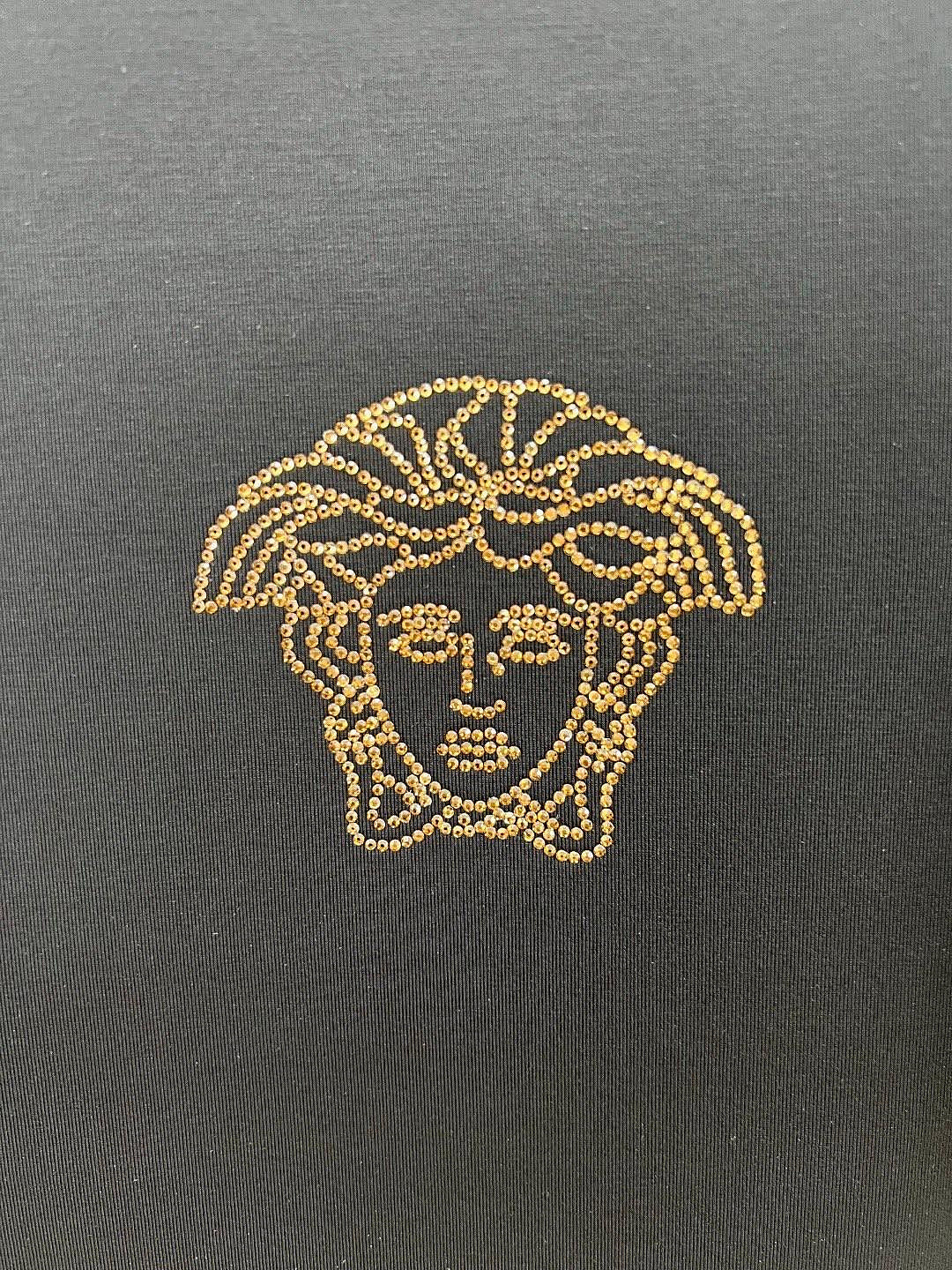 Versace Ropa T-shirt Cotton Jersey Black/Gold · Premium Avenue