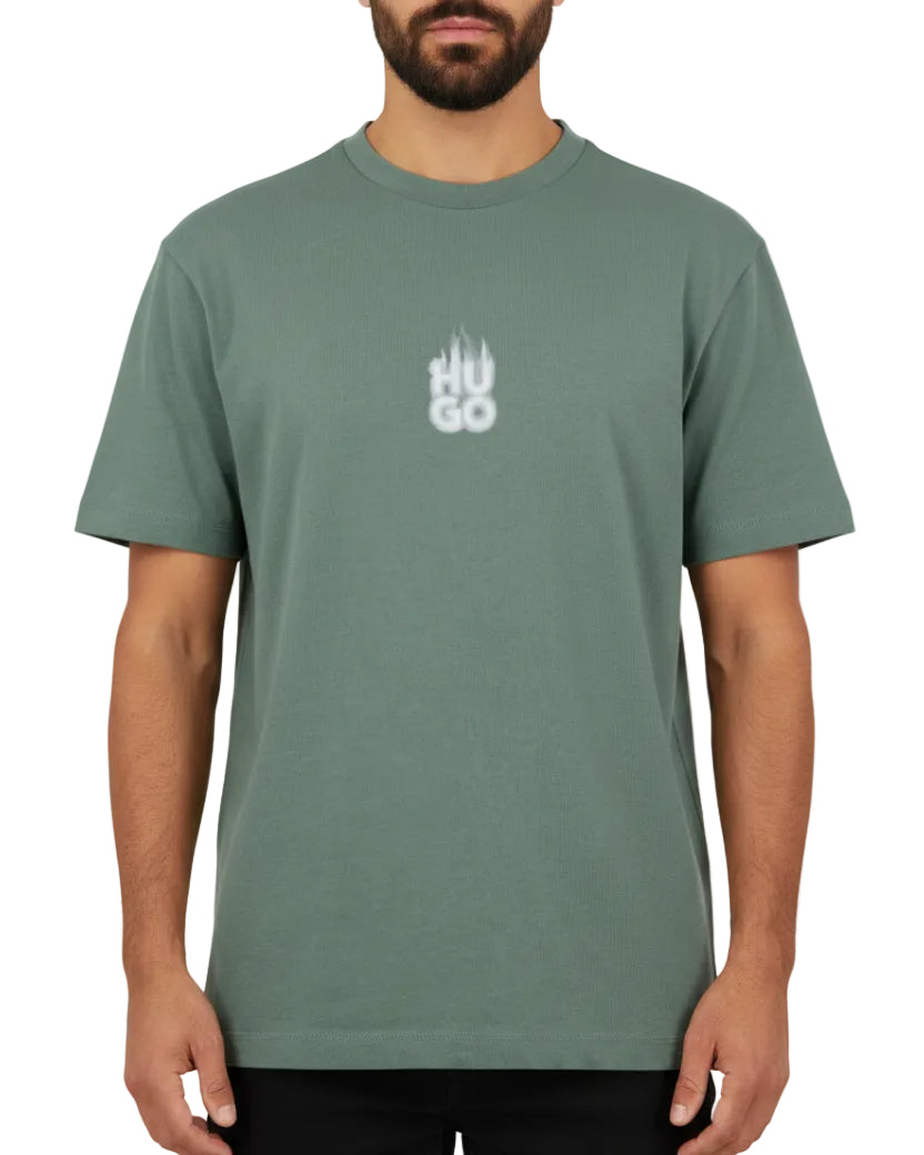 HUGO - DALSAR T-SHIRT 343 OPEN GREEN