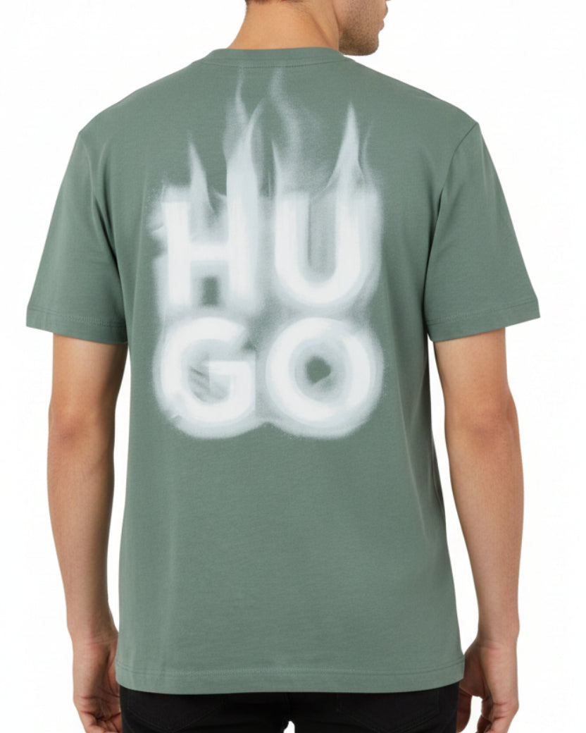 HUGO - DALSAR T-SHIRT 343 OPEN GREEN