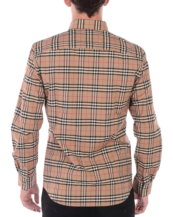 BURBERRY - CLAVERDON LS CHECK 108797 ARCHIVE BEIGE