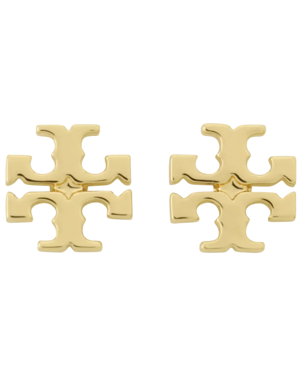 Tory Burch Accesorio Small Logo Stud Gold 720 · Premium Avenue
