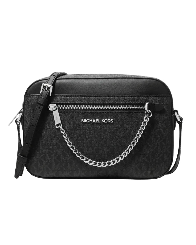 MICHAEL KORS - JET SET ITEM LEATHER BLACK/GREY