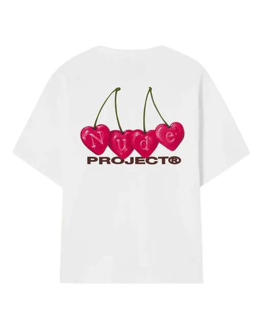 NUDE PROJECT - CHERRY TEE WHITE