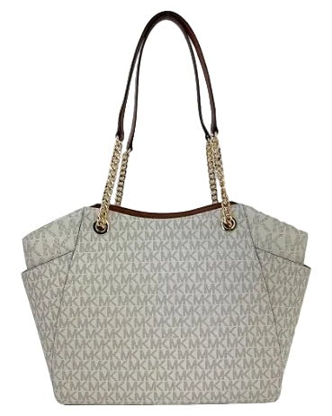MICHAEL KORS - LG CHAIN SHLDR TOTE VANILLA