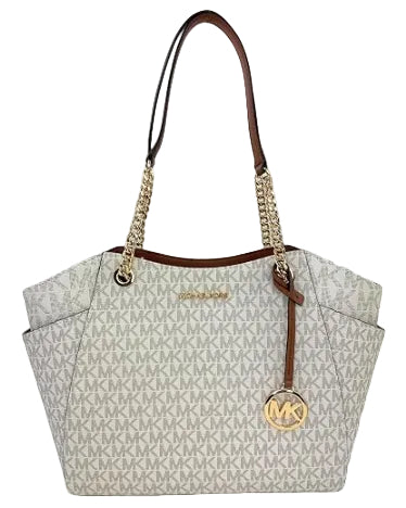 MICHAEL KORS - LG CHAIN SHLDR TOTE VANILLA