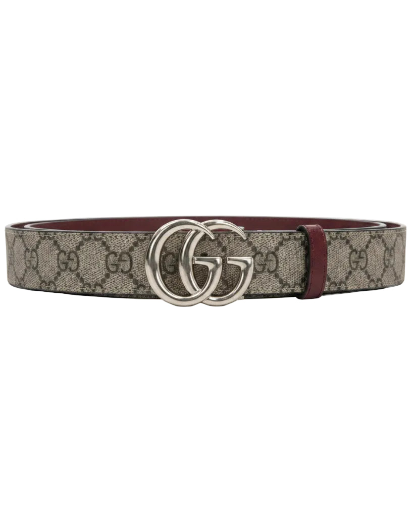 Gucci Accesorio Gg Supreme/Plutone Calf Ebony Rosso Ancora · Premium Avenue
