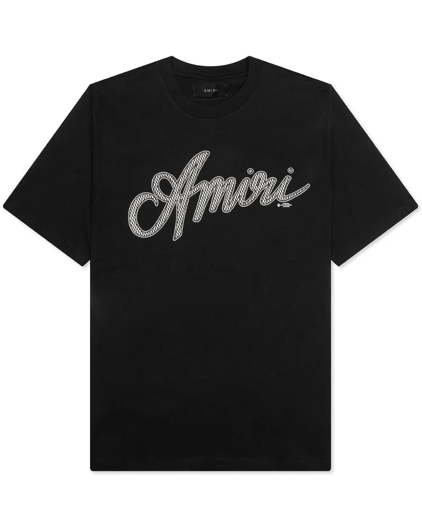 Amiri Ropa Script Tee Black · Premium Avenue