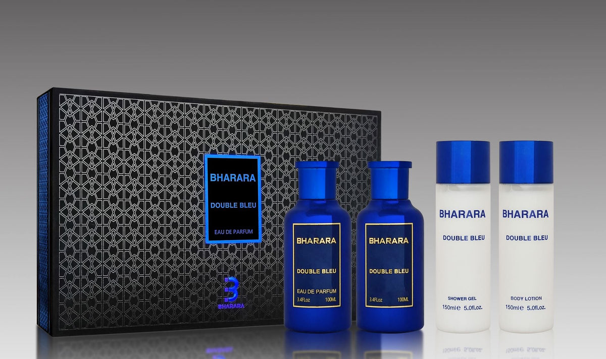 Bharara Double Bleu EDP Set 100 ml con caja · Premium Avenue