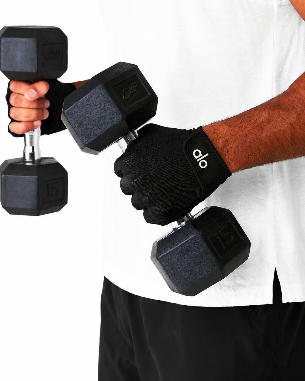 ALO - POWER MOVES PERFORMANCE GLOVES BLACK