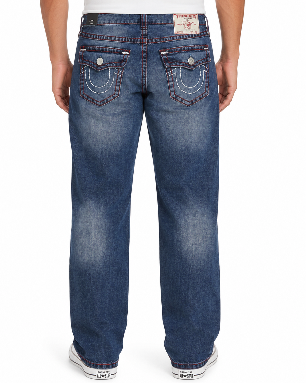 TRUE RELIGION - ROCCO SUPER T FLAP 107157 TYCOON MEDIUM WASH