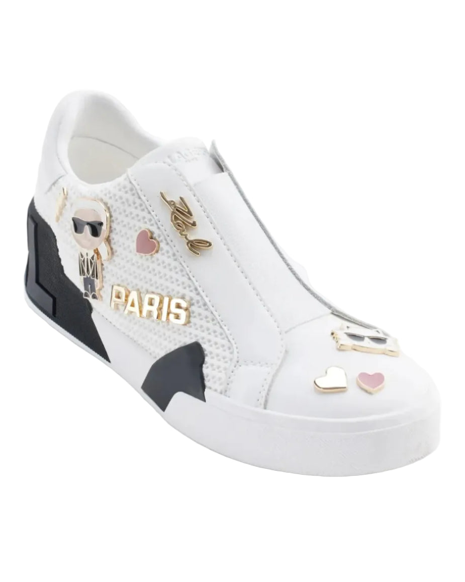 KARL LAGERFELD - MAVISE SLIP ON SNE BRT WHITE