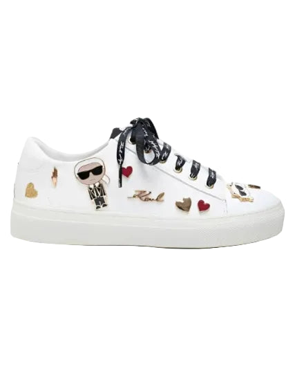 KARL LAGERFELD - CATE PINS LACE UP BRT WHITE