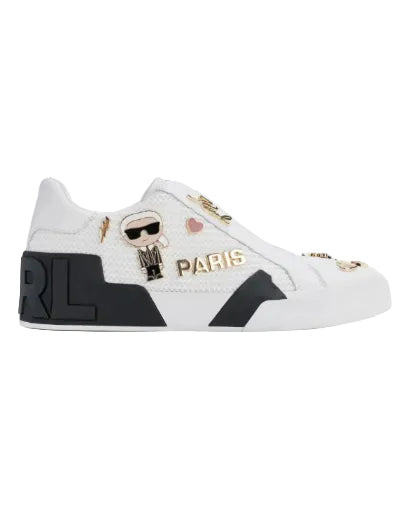KARL LAGERFELD - MAVISE SLIP ON SNE BRT WHITE