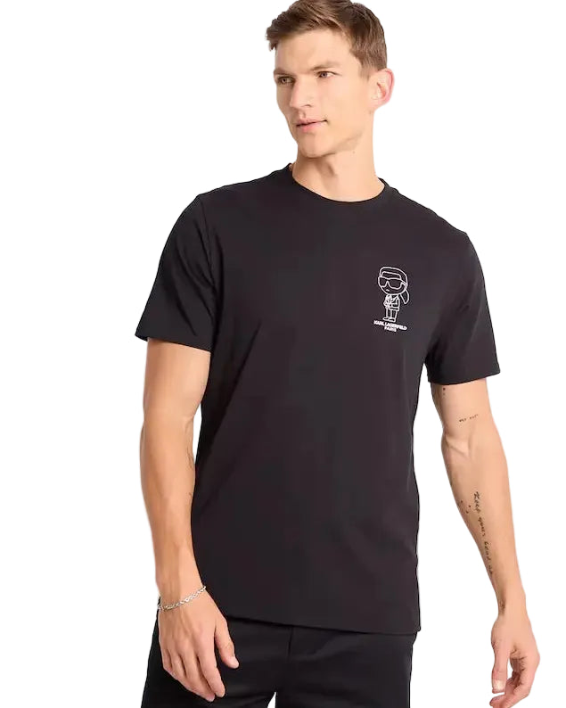 KARL LAGERFELD - MINI KARL LOGO TEE BLACK
