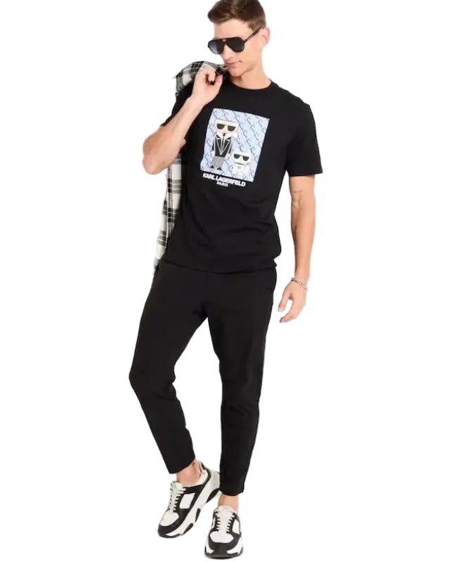 Karl Lagerfeld Ropa Kocktail Karl And Choupette Tee Black · Premium Avenue