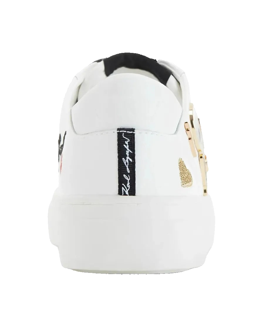 KARL LAGERFELD - CATE PINS LACE UP BRT WHITE