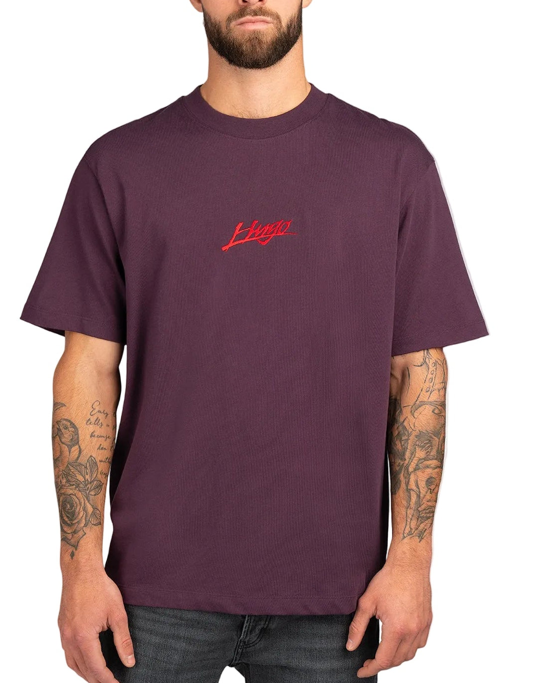 Hugo Ropa Dlogotee T-shirt Purple · Premium Avenue
