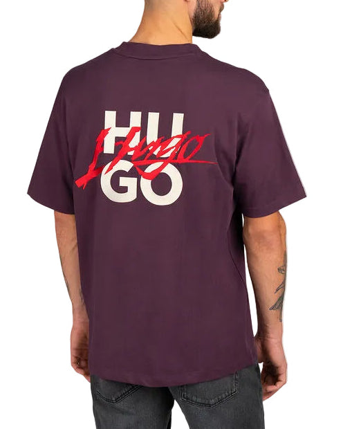 Hugo Ropa Dlogotee T-shirt Purple · Premium Avenue